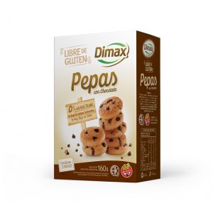 Caja Pepas Chocolate x160g Dimax