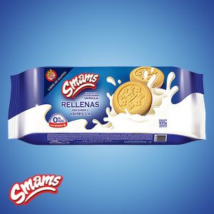 Galletas Rellenas de Vainilla x105g Smams